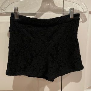 Beautiful Black Lace Shorts
